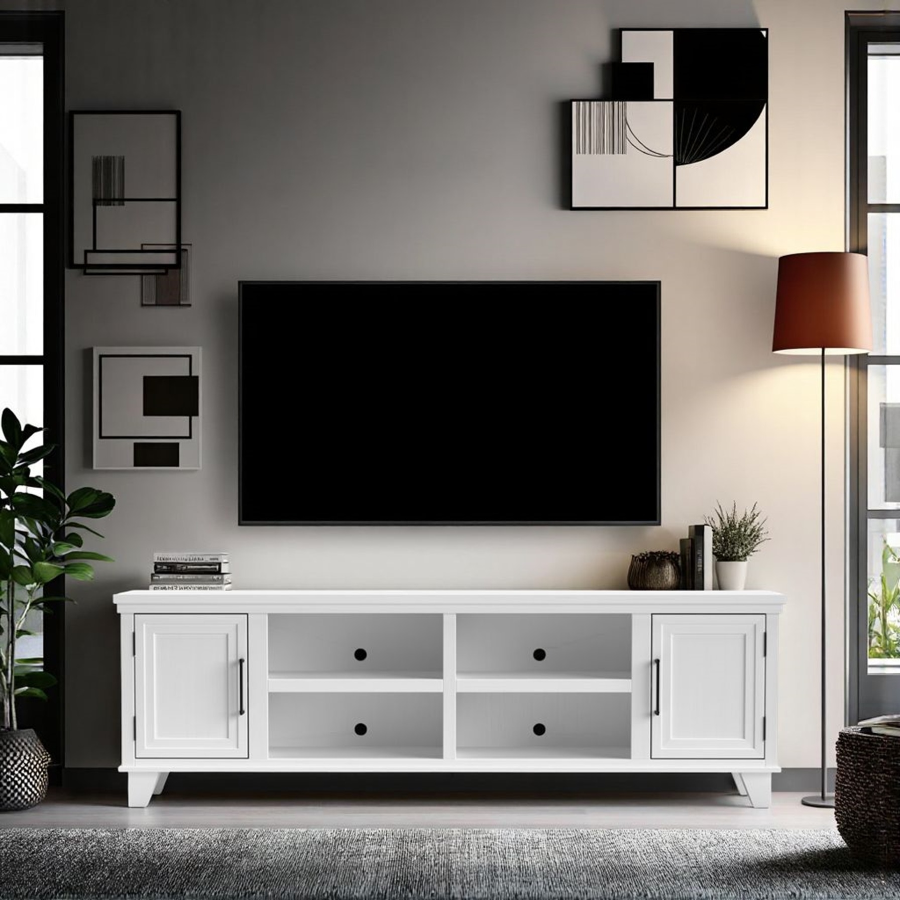 2-Door 79" TV Stand