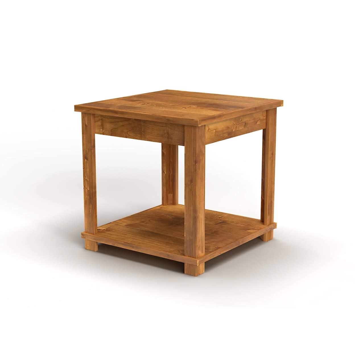 Legends Furniture Deer Valley End Table with Fixed Open Shelf