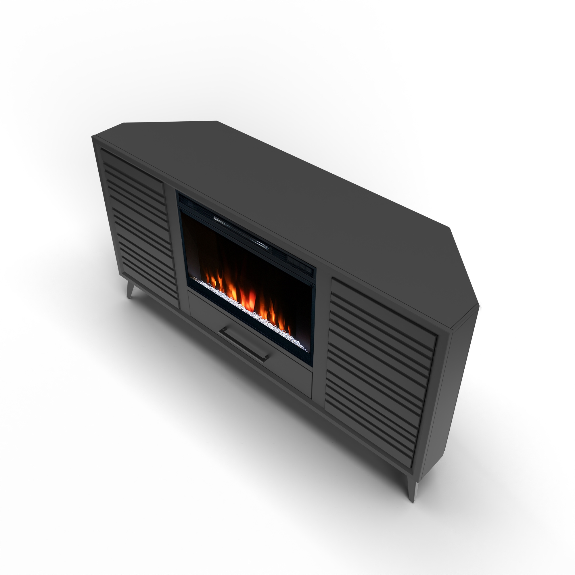 Legends Furniture Malibu 64" 2-Door Corner Fireplace TV Stand