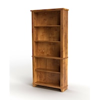 Rustic Bookcase with Shelving