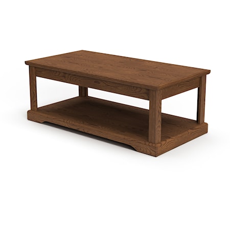 Coffee Table with Open Shelf