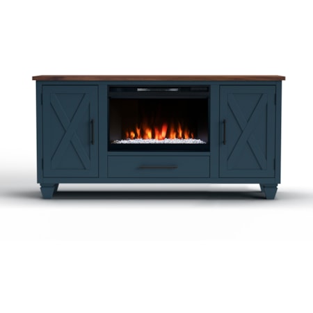 64" Fireplace TV Stand