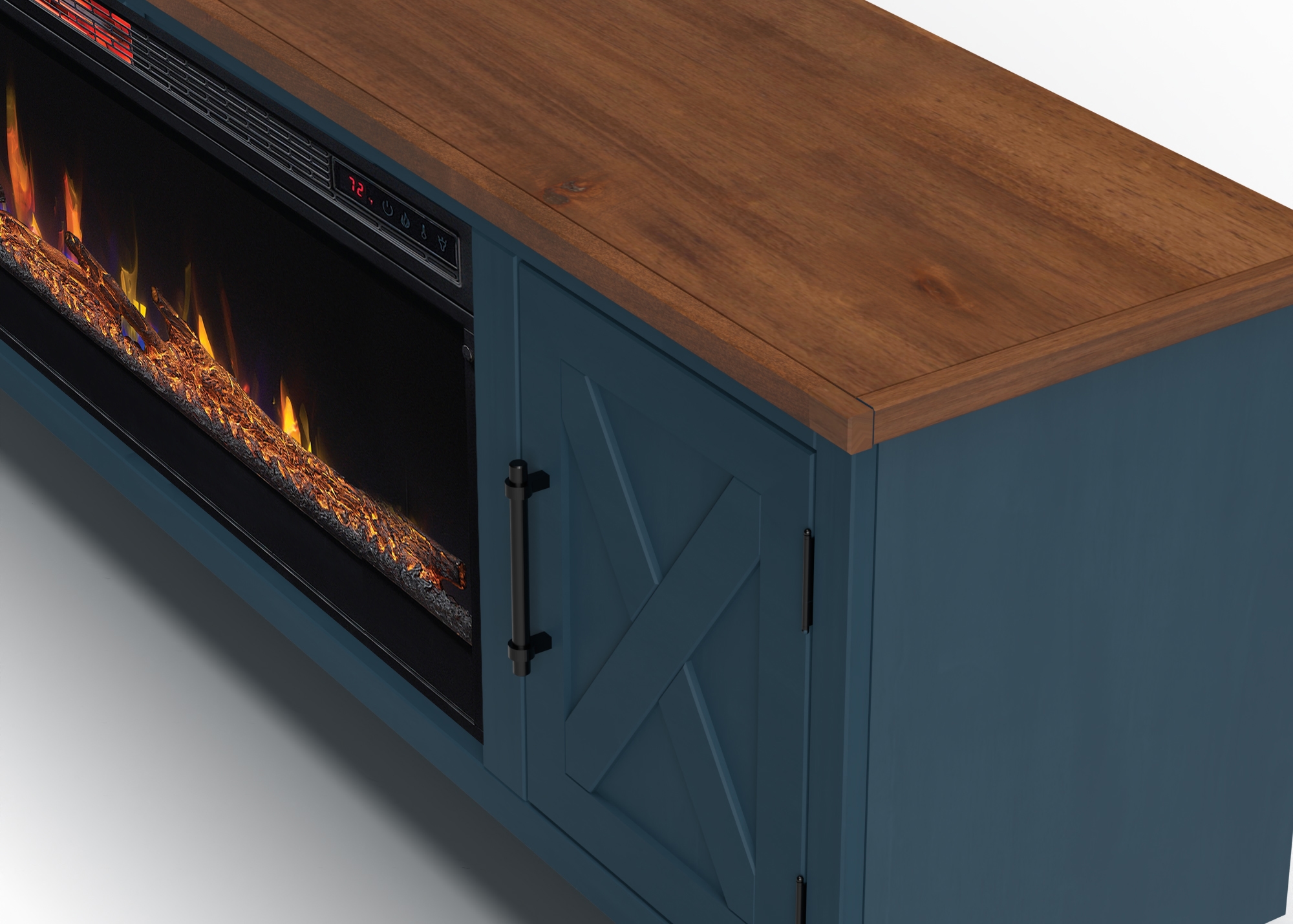 79" Fireplace TV Stand