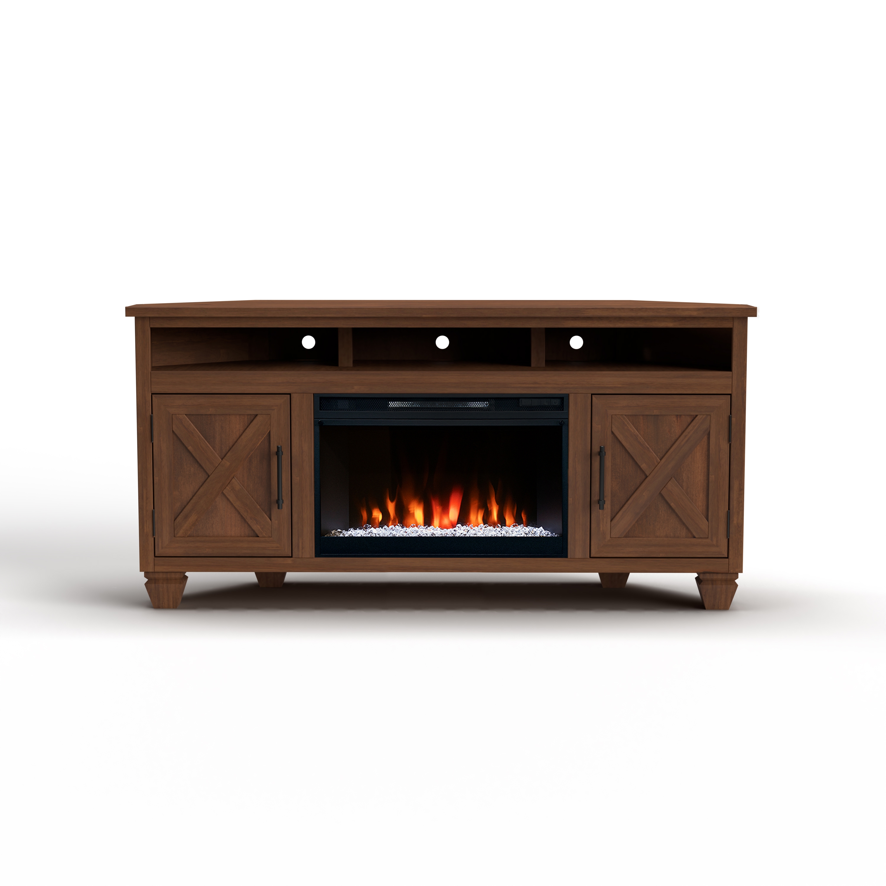64" Corner Fireplace TV Stand