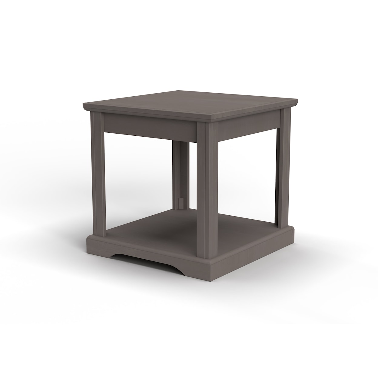 Legends Furniture Cheyenne End Table with Fixed Open Shelf