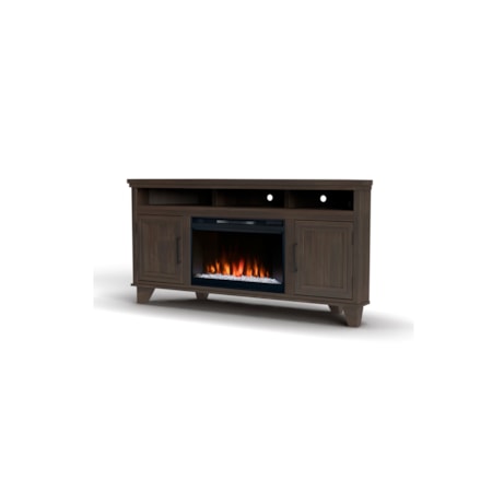 64" Corner Fireplace TV Stand