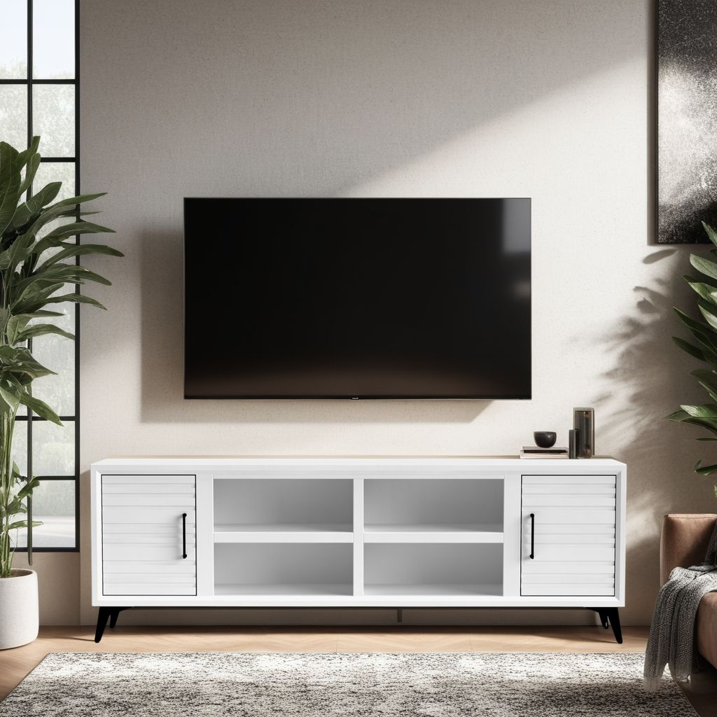 78" 2-Door TV Stand