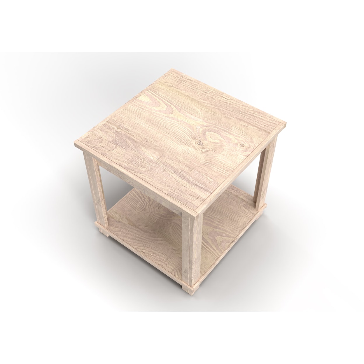 Legends Furniture Deer Valley End Table with Fixed Open Shelf