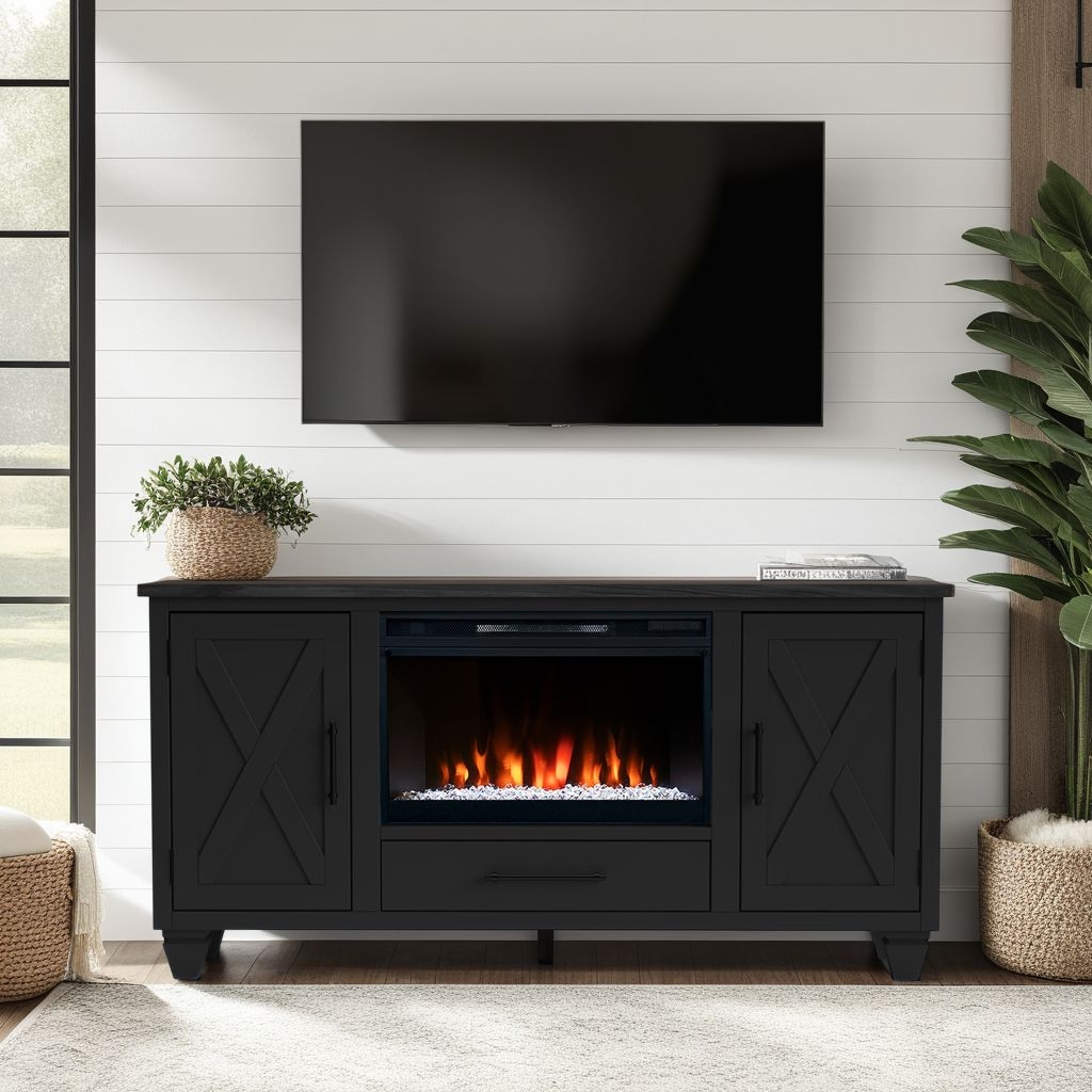 Farmhouse 64" Fireplace TV Stand