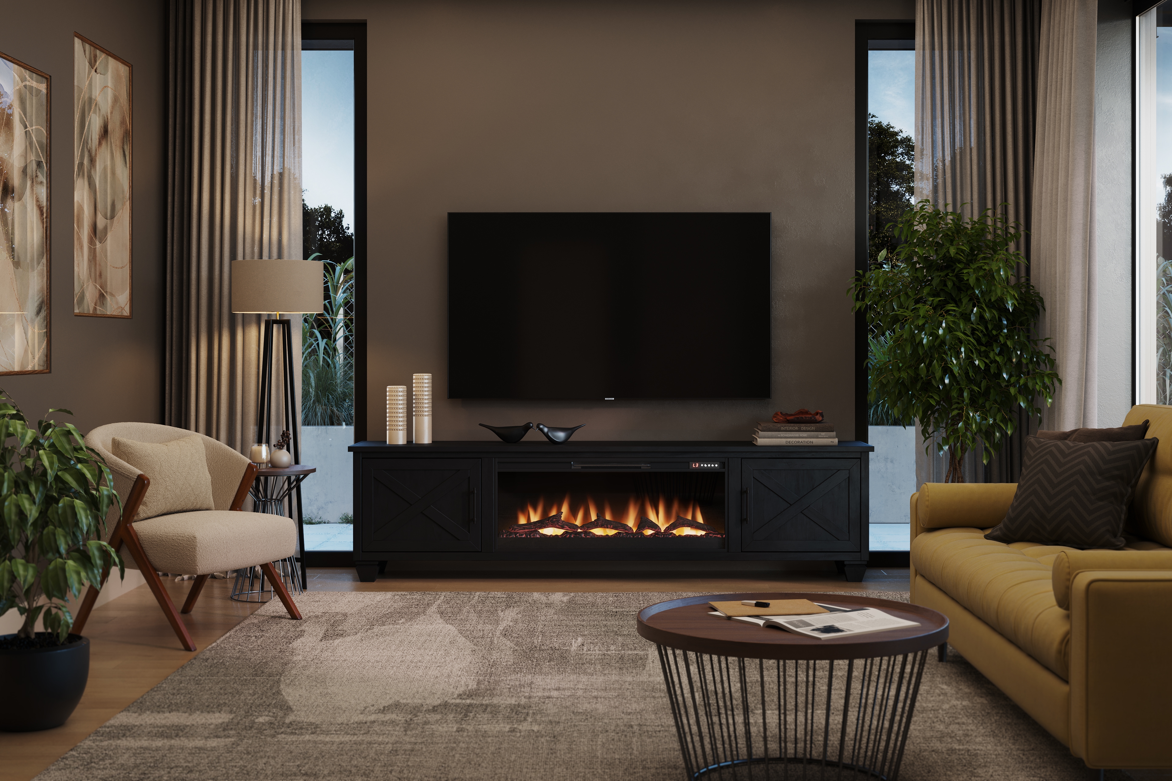 Legends Furniture Liberty 94" Fireplace TV Stand