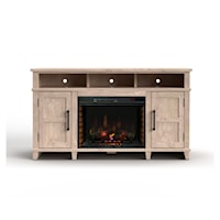 Farmhouse 65-Inch Fireplace Console