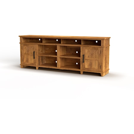 Rustic 86-Inch TV Console