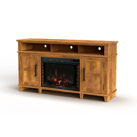 65-Inch Fireplace Console