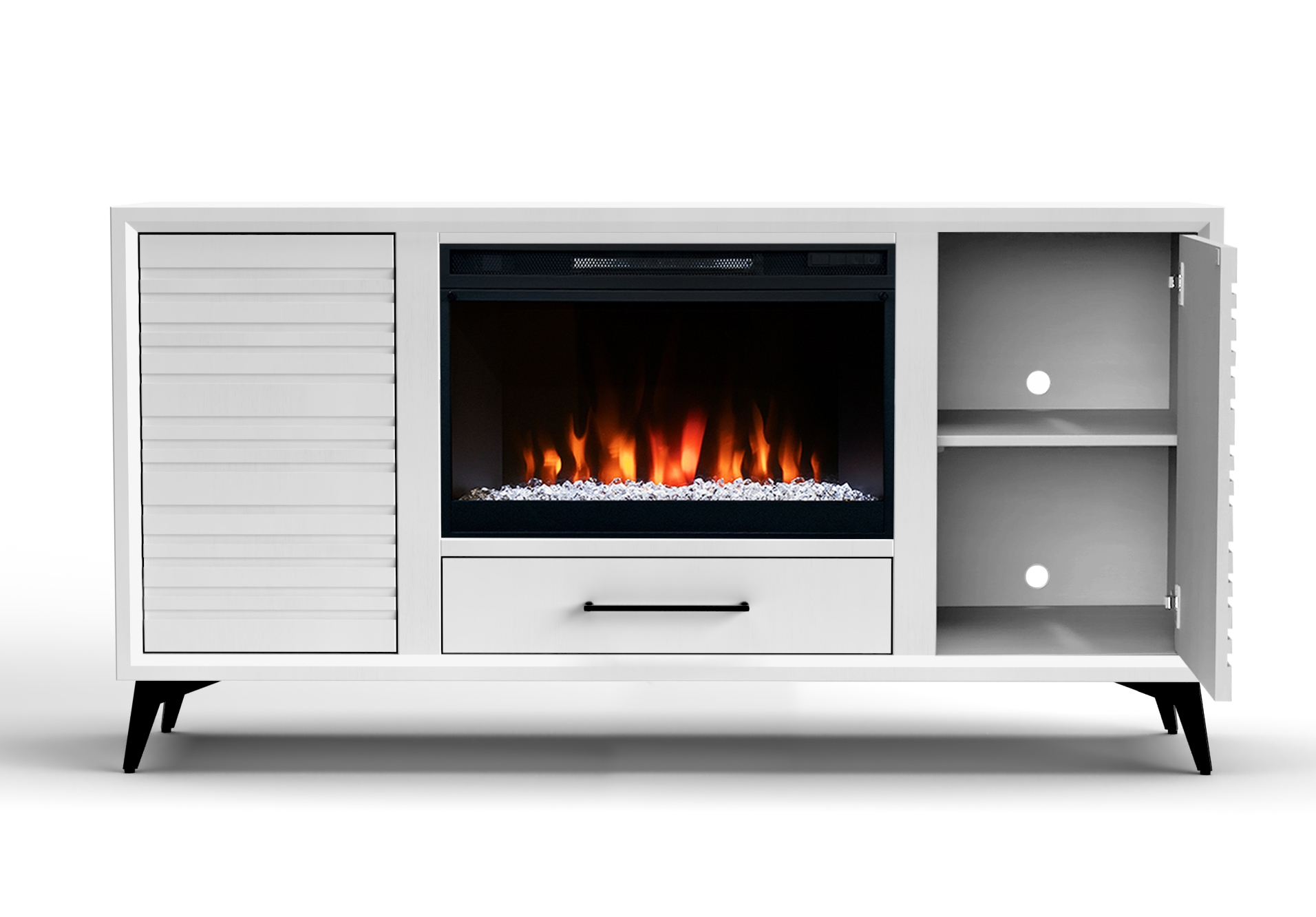 Legends Furniture Malibu 64" 2-Door Fireplace TV Stand