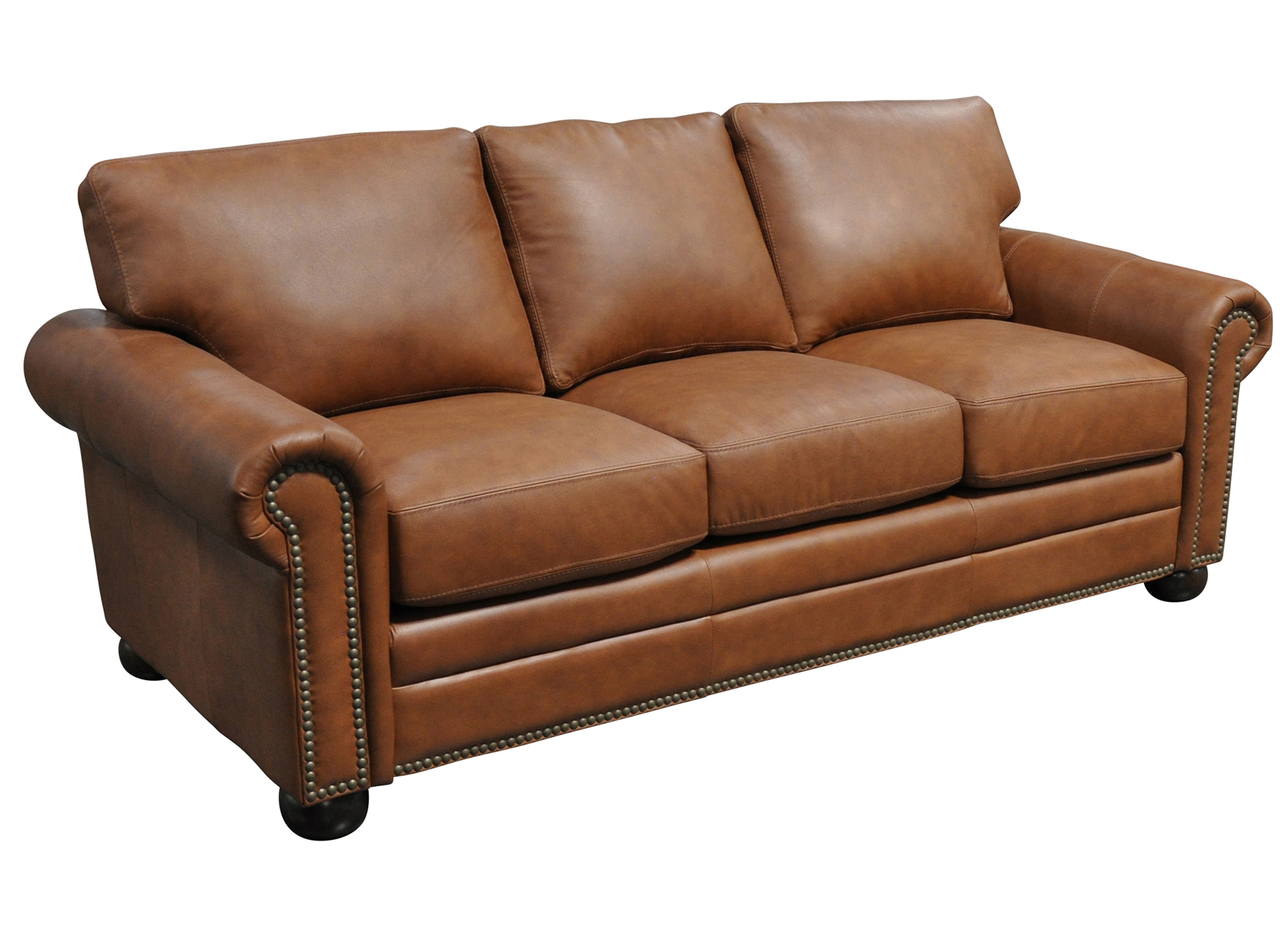 Omnia Leather Savannah LRLSOFSAVGDB Savannah Traditional Sofa with