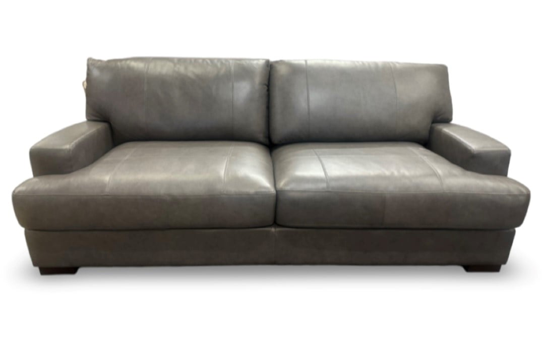 Leather Sofa Chair &amp;amp; Ottoman
