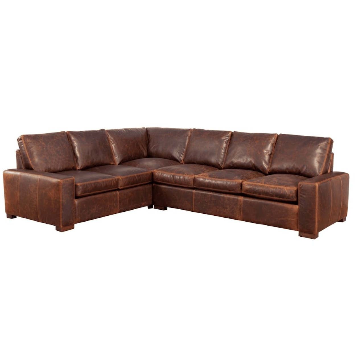 Omnia Leather Max 3 Deluxe Sectional Sofa
