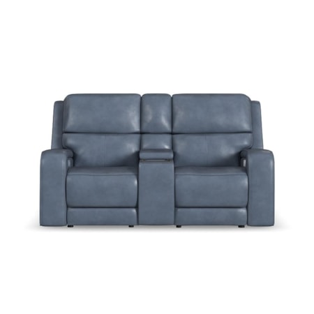 Leather Reclining Loveseat