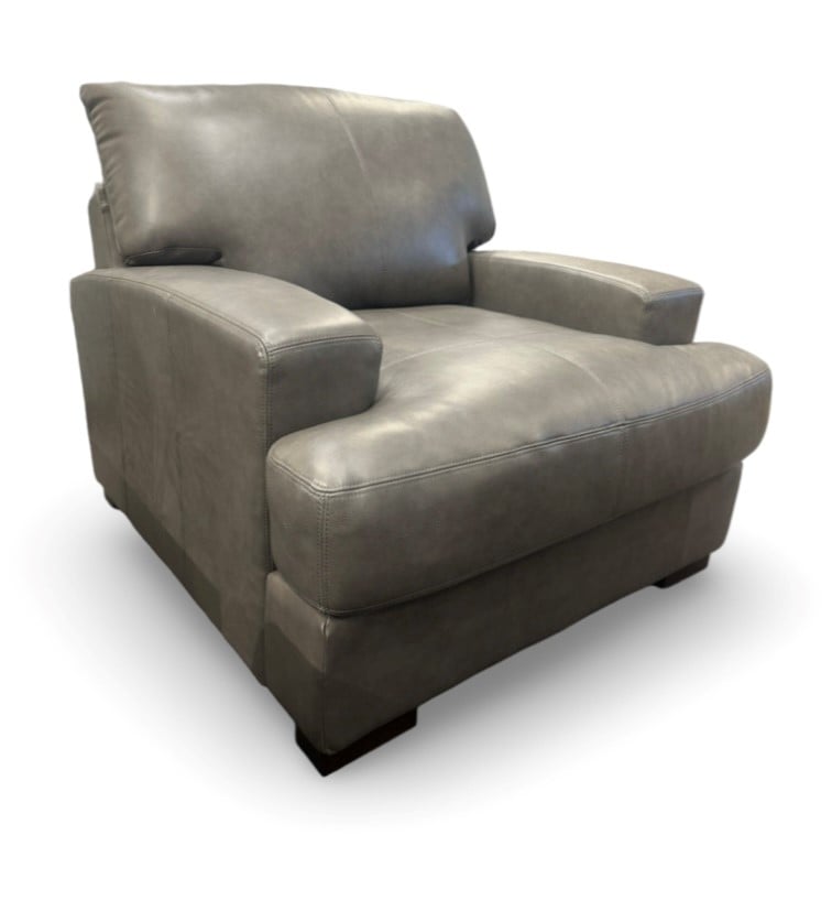 Leather Sofa Chair &amp;amp; Ottoman