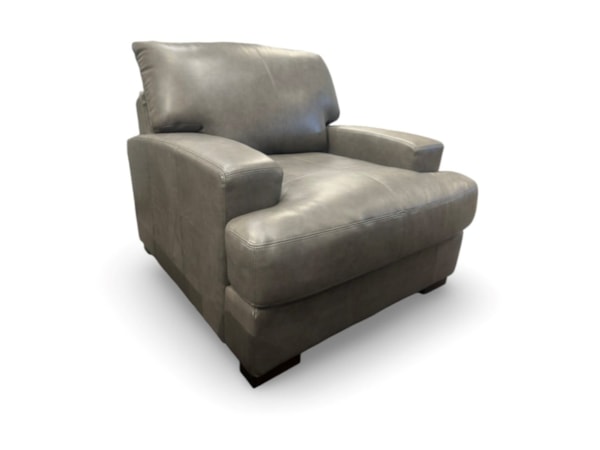 Leather Sofa Chair &amp; Ottoman