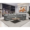 Omnia Leather Uptown 2-Piece Sectional Sofa