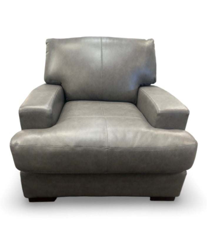Leather Sofa Chair &amp;amp; Ottoman