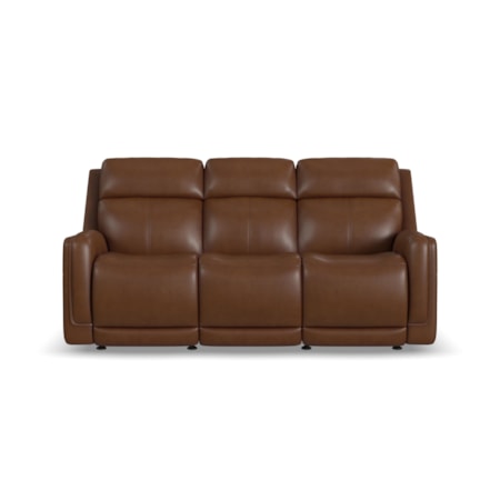 Leather Power Sofa w/Glider