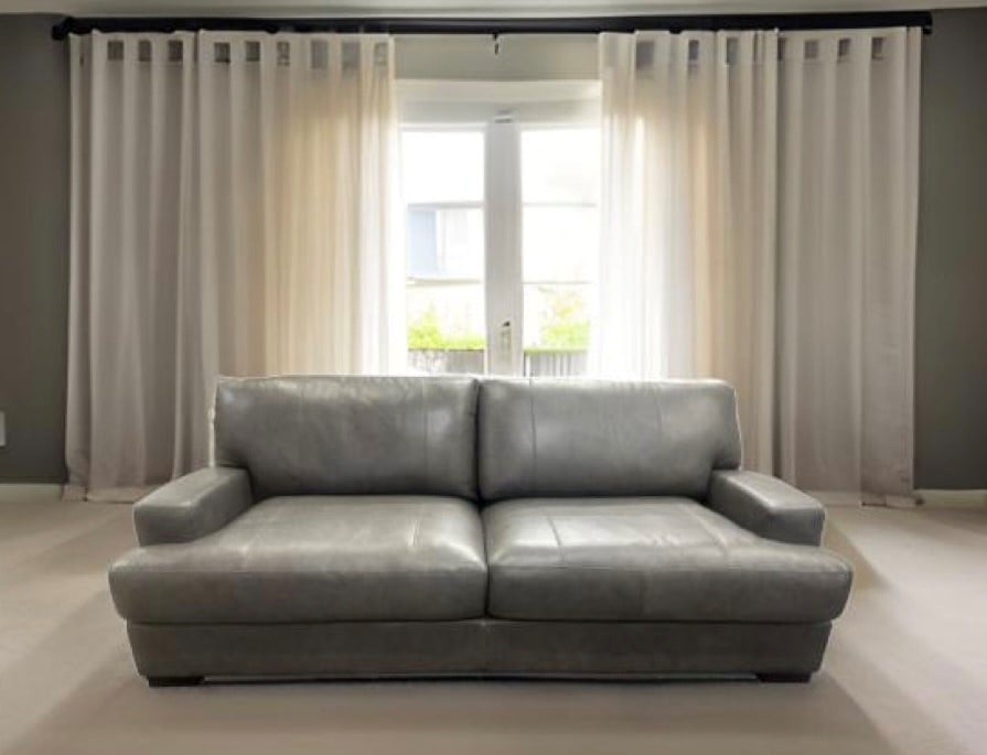 Leather Sofa Chair &amp;amp; Ottoman