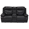 Cheers Triten Power Reclining Console Loveseat