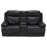 Power Head & Power Reclining Console Loveseat