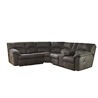 2-Piece Reclining Corner Sectional with Center Console