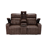 Power Reclining Loveseat with Storage Arms