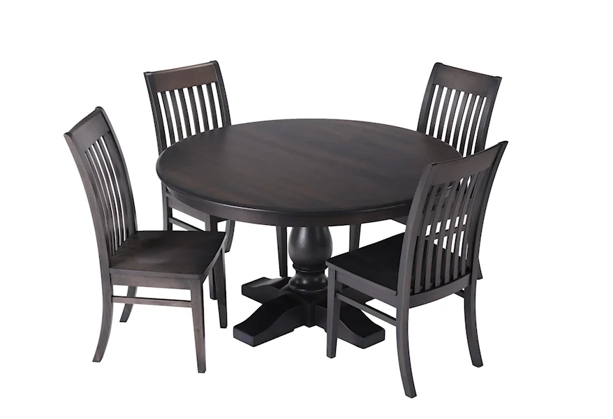 Abbey 5 Piece Amish Dining Set by L.J. Gascho Furniture at Van Hill Furniture