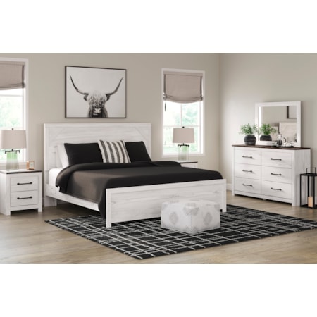 King Bed, Dresser, Mirror, Chest