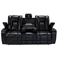 Power Recline Sofa with Drop Down Table