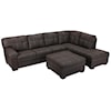 Cheers 5312 Tufted Sectional with Bumper Chaise