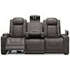 Signature Design by Ashley Hyllmont Pwr Rec Sofa with Adj Headrests