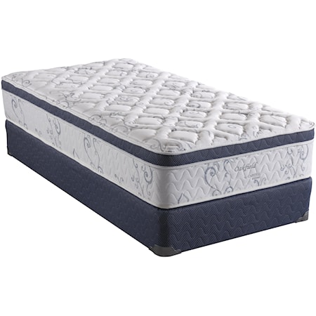 Twin Euro Pillow Top Mattress Set