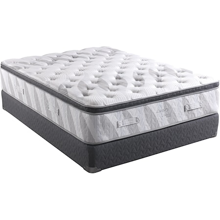 Queen Luxury Plush Pillow Top Mattress Set