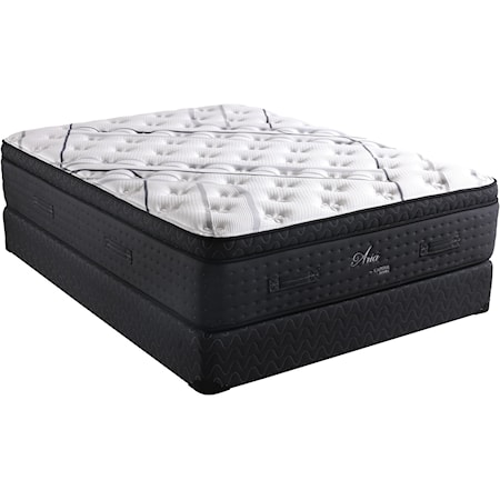 Queen Hybrid Plush Pillow Top Mattress Set