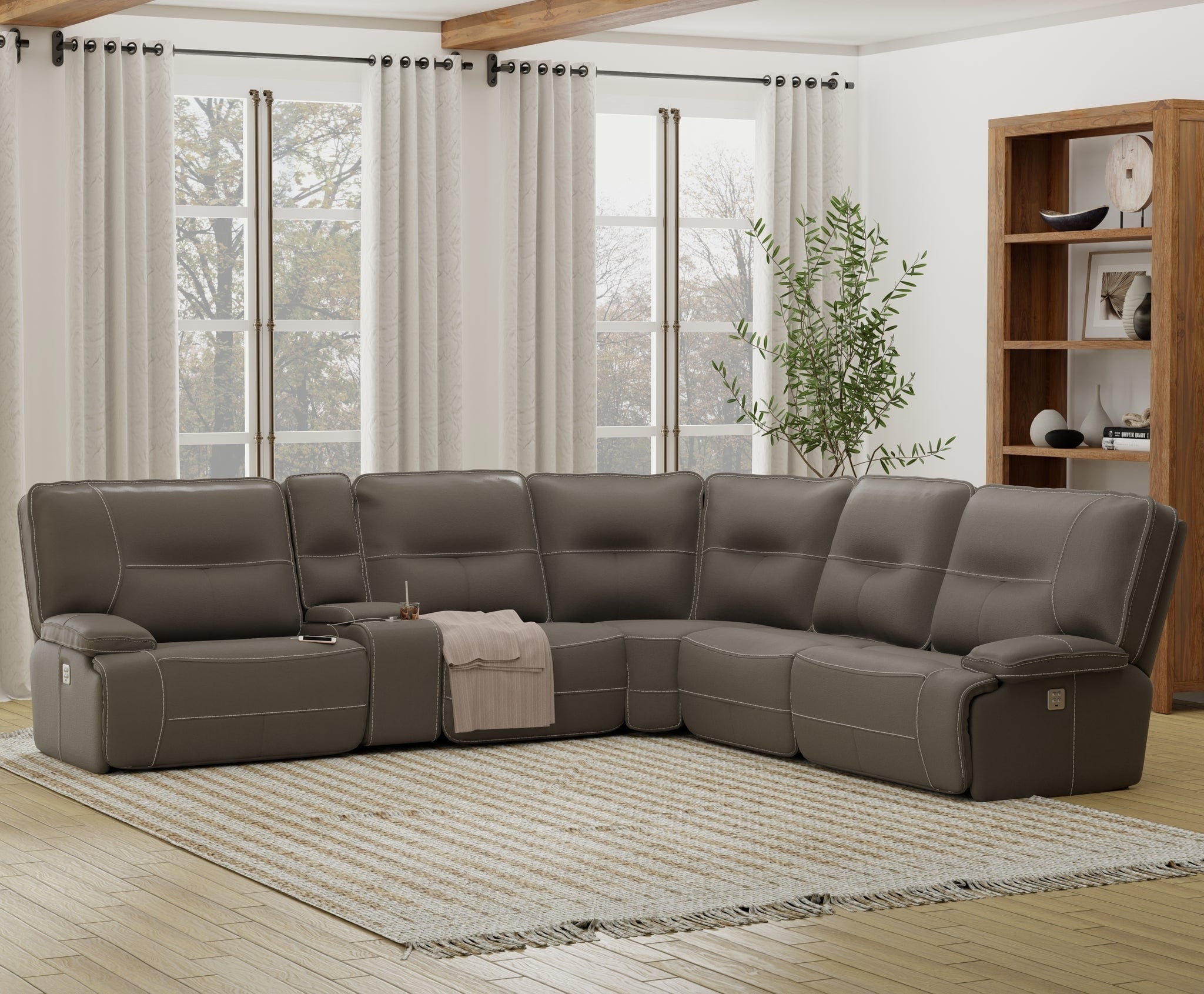 6-Piece Power Reclining Sectional Sofa
