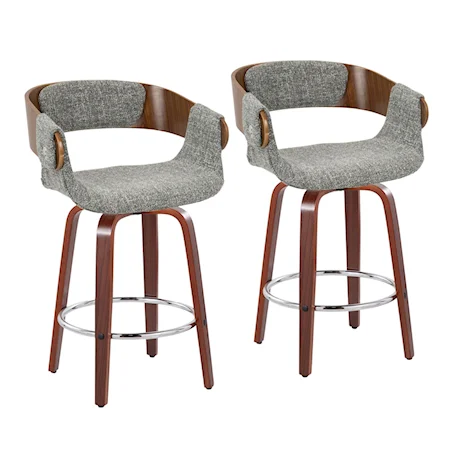 Contemporary Elisa Counter Stool - Set of Two