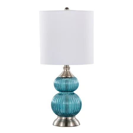 20" Glass Accent Lamp