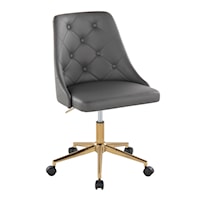 Contemporary Office Chair with Tufted Back
