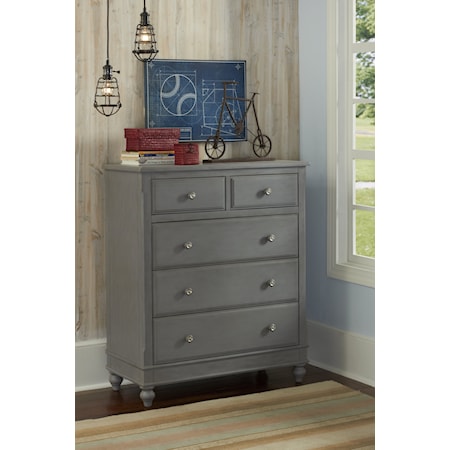 Transitional 5-Drawer Chest