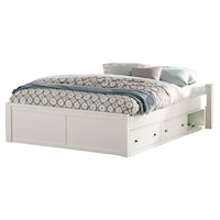 Pulse Wood Full Platform Bed with Storage