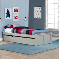 Pulse Wood Twin Platform Bed with Trundle