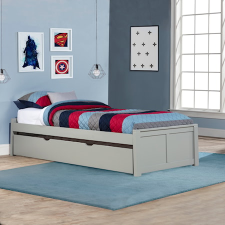 Pulse Wood Twin Platform Bed with Trundle