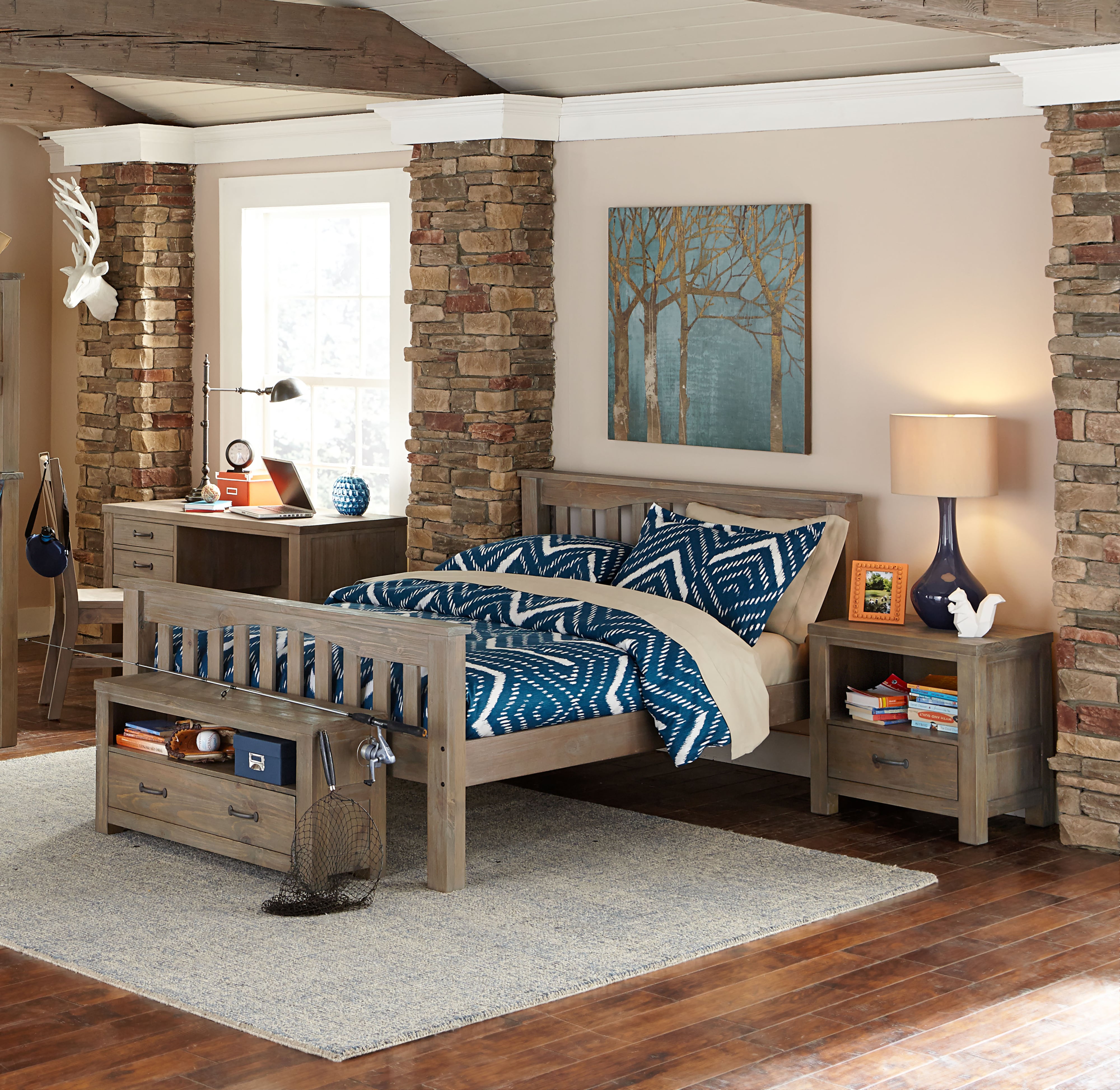 NE Kids Highlands 100551N Highlands Harper Wood Full Bed Westrich