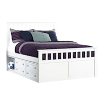 Marley Mission Full Size Captain's Bed with Storage